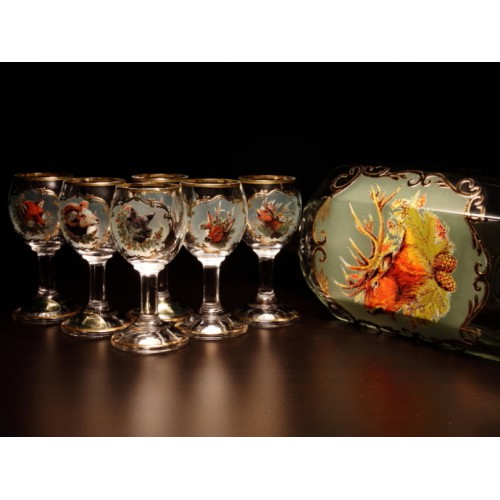 Набір Jagerglass Пляшка + склянки на ніжці (0,7л/40мл) М33 Фото 3